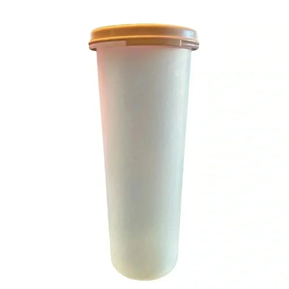 Vintage Tupperware #1643-18 Modular Mate Keeper with Pink Lid 1607-7 30 Fluid Oz - Picture 3 of 8
